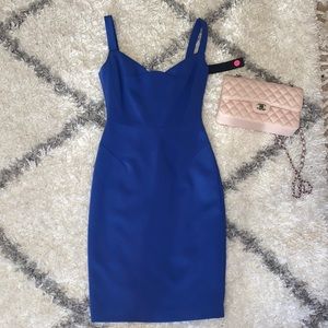 Black Halo Blue Cocktail Dress